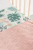 Couverture pour lit de bébé River Knit 75x100cm - Rose pâle