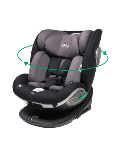 Ding - Car Seat - GR 0/1/2/3 - I-size - 40-150 cm - Mace - Black/Grey (0-36kg) - 360°
