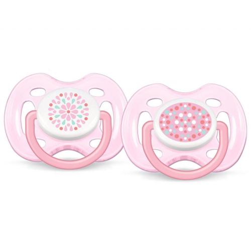 Sucette Avent Fashion Freeflow Rose/Rose 0-6m